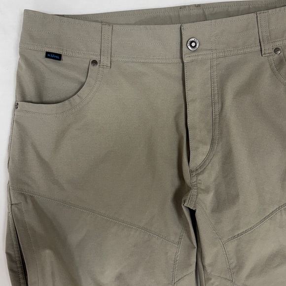 Kuhl Silencr Kargo Shorts Mens 38 Khaki Outdoor Hiking Short Camping Ripstop 10” - Picture 5 of 13